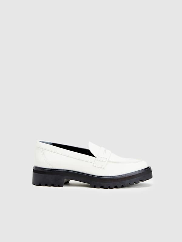 Agathea Chunky Loafer - White